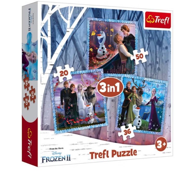 #TREFL FROZEN Puzzle 3 in 1 set Frozen II